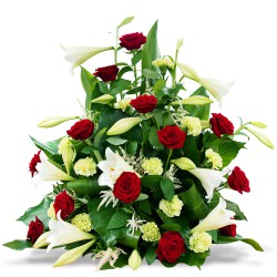 RAQUETTE DE FLEURS DEUIL LYON - ABENSTIA
