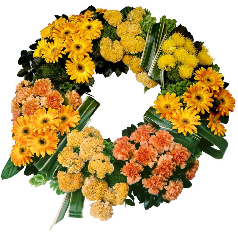 COURONNE DE FLEURS DEUIL LYON - HALO D'OR COURONNE DE FLEURS DEUIL LYON - HALO D'OR