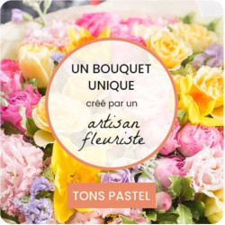 LYON FUNÉRAL FLOWERS - FLORIST COLORED BOUQUET
