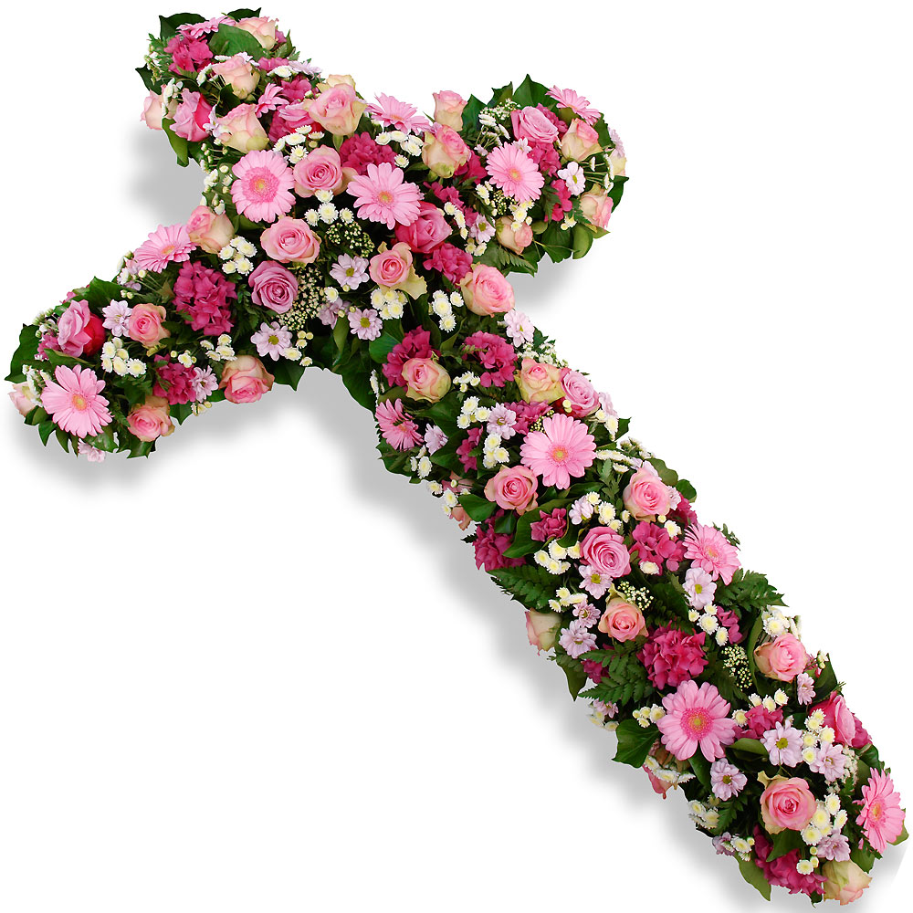 CROIX DE FLEURS DEUIL LYON