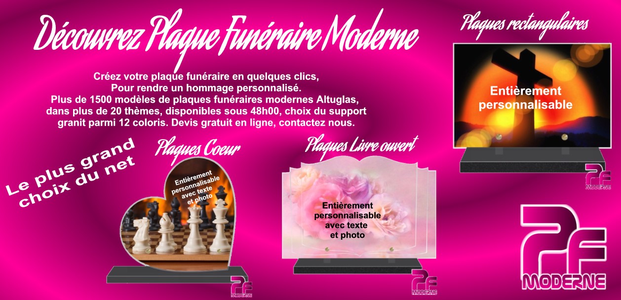 plaque funeraire moderne CHALANCON
