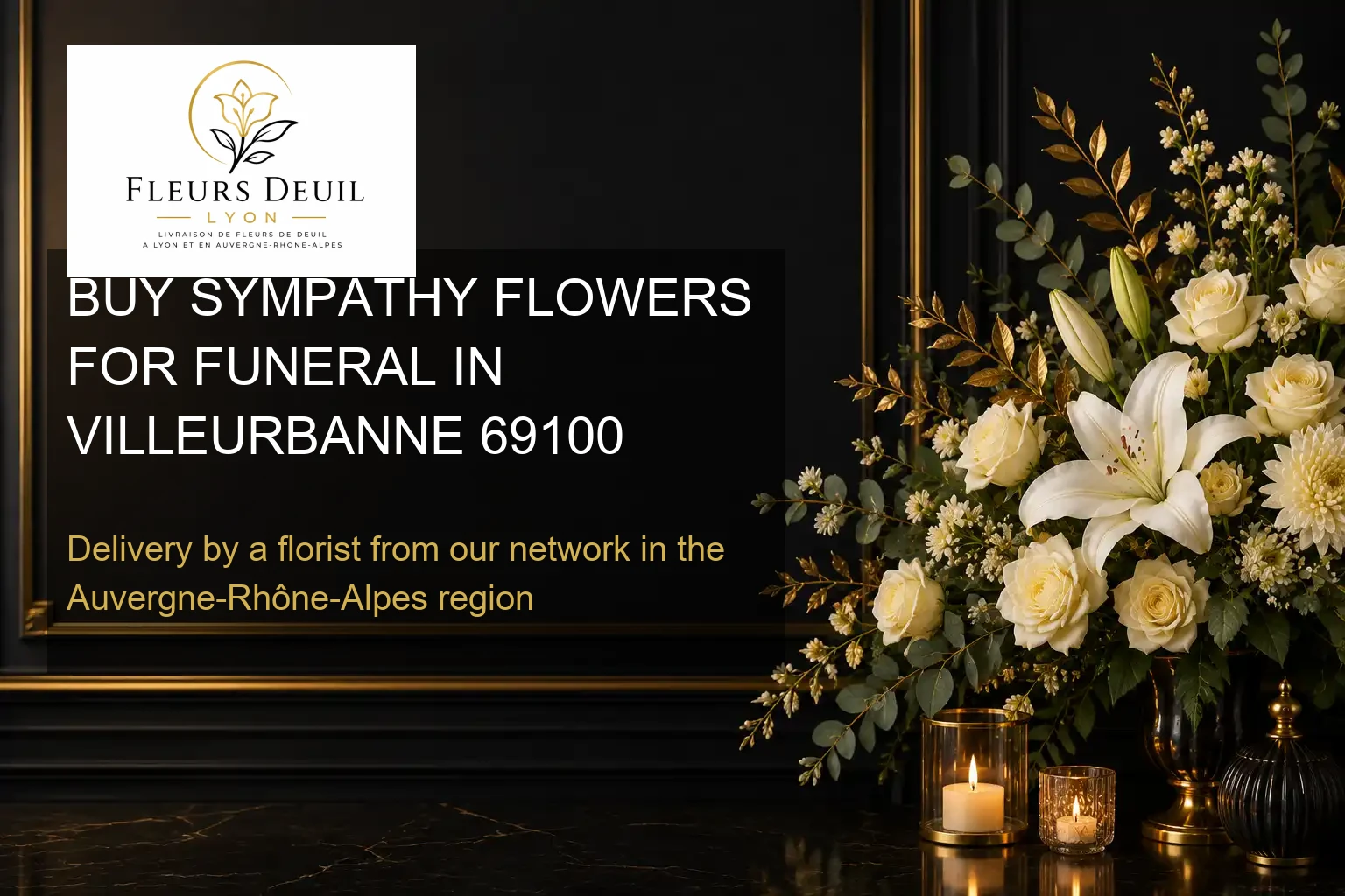 BUY SYMPATHY FLOWERS FOR FUNERAL IN VILLEURBANNE 69100