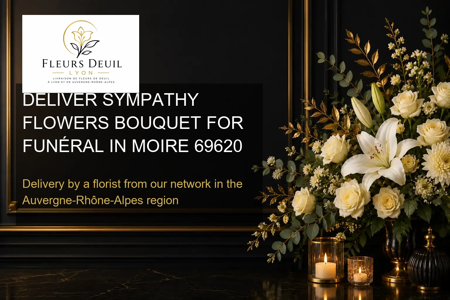 DELIVER SYMPATHY FLOWERS BOUQUET FOR FUNÉRAL IN MOIRE 69620