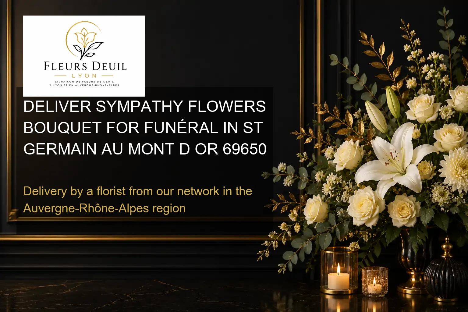 DELIVER SYMPATHY FLOWERS BOUQUET FOR FUNÉRAL IN ST GERMAIN AU MONT D OR 69650