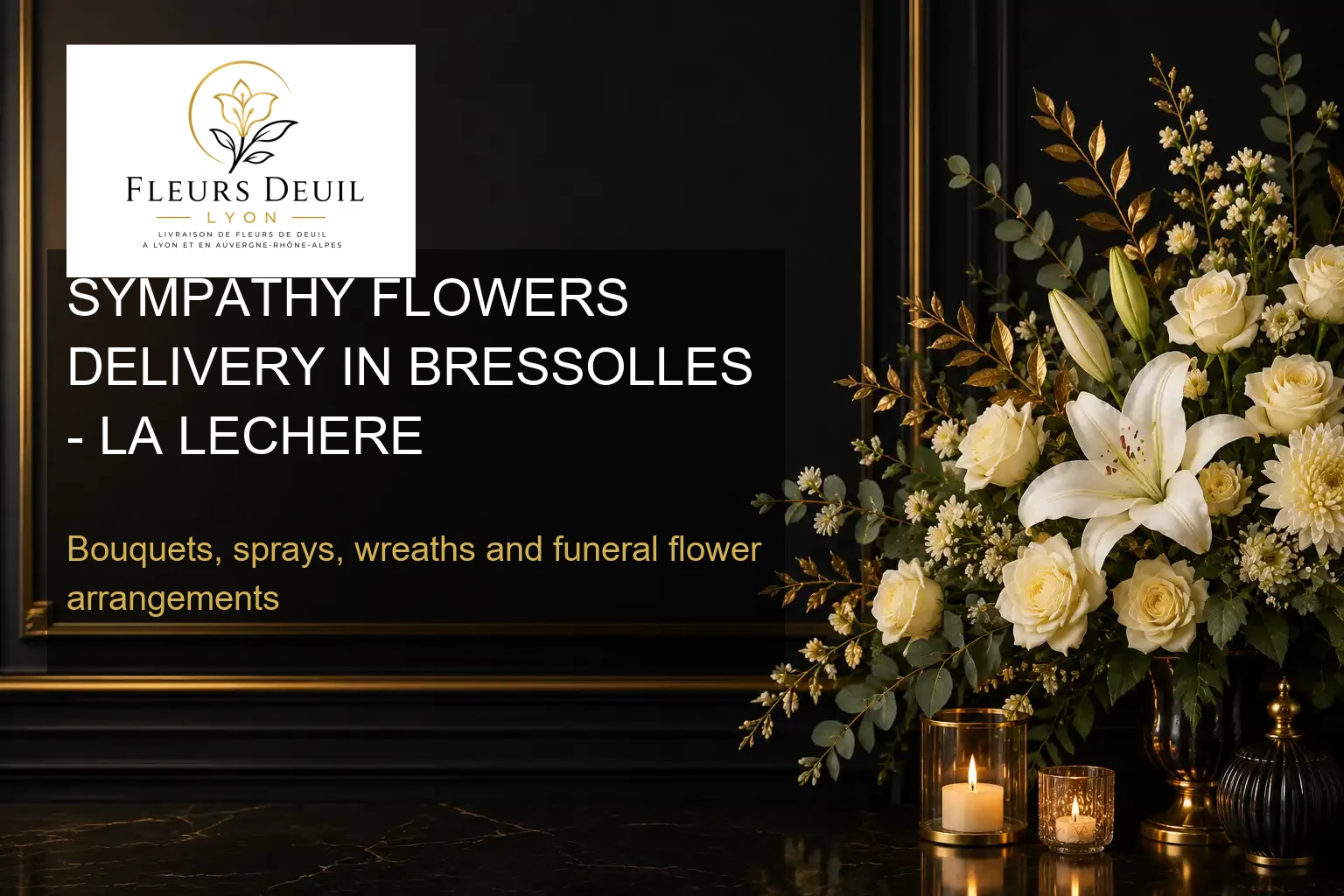 SYMPATHY FLOWERS DELIVERY IN BRESSOLLES - LA LECHERE