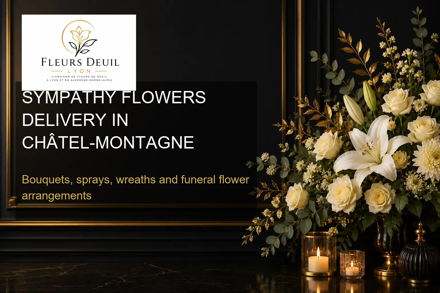 SYMPATHY FLOWERS DELIVERY IN CHÂTEL-MONTAGNE