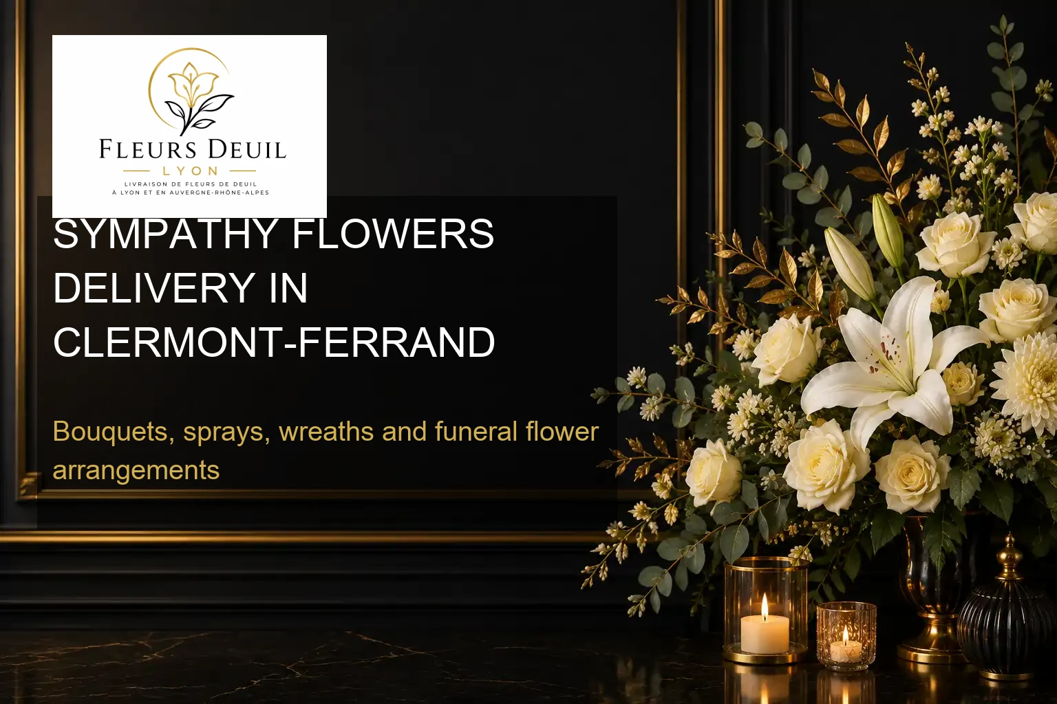 SYMPATHY FLOWERS DELIVERY IN CLERMONT-FERRAND