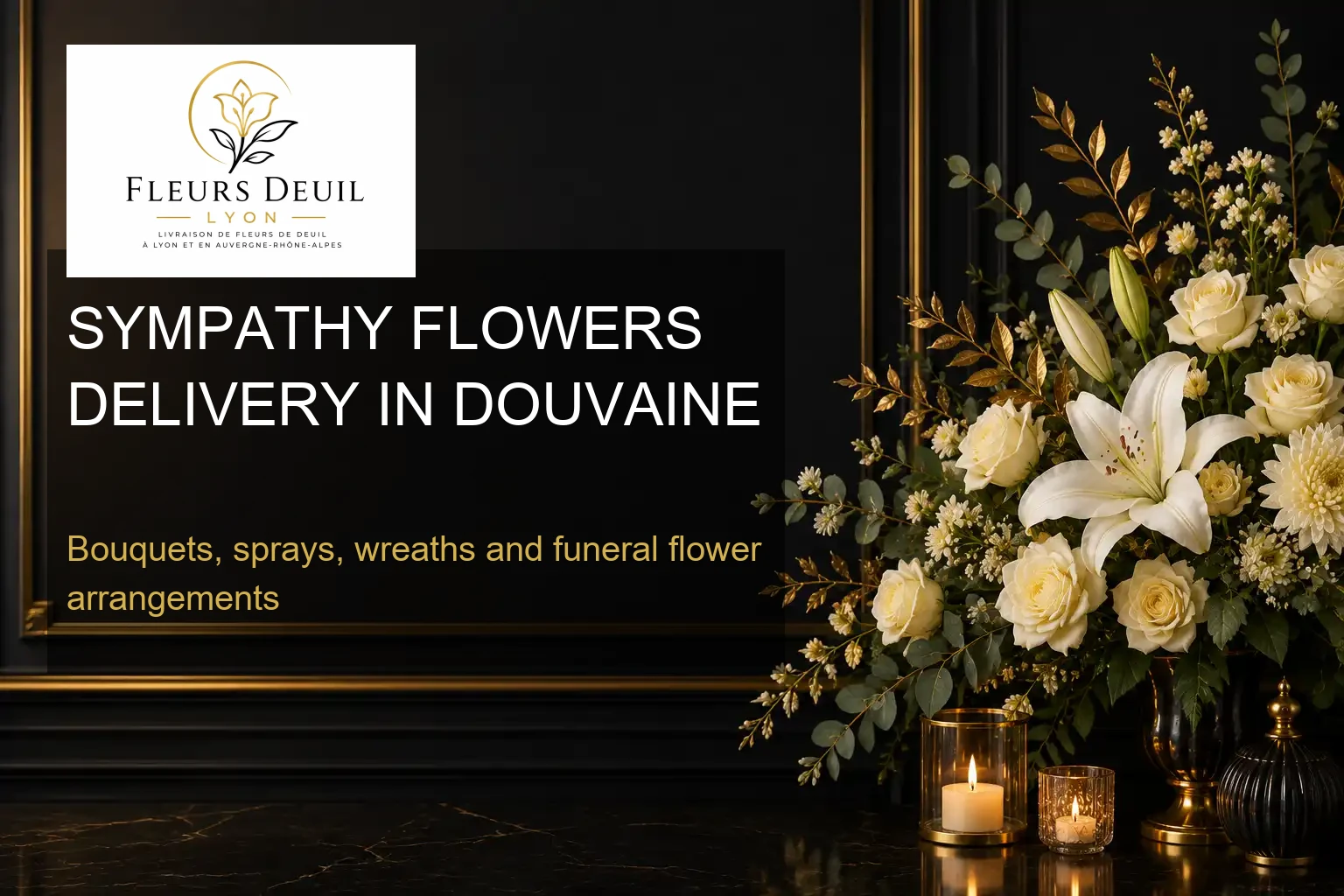 SYMPATHY FLOWERS DELIVERY IN DOUVAINE