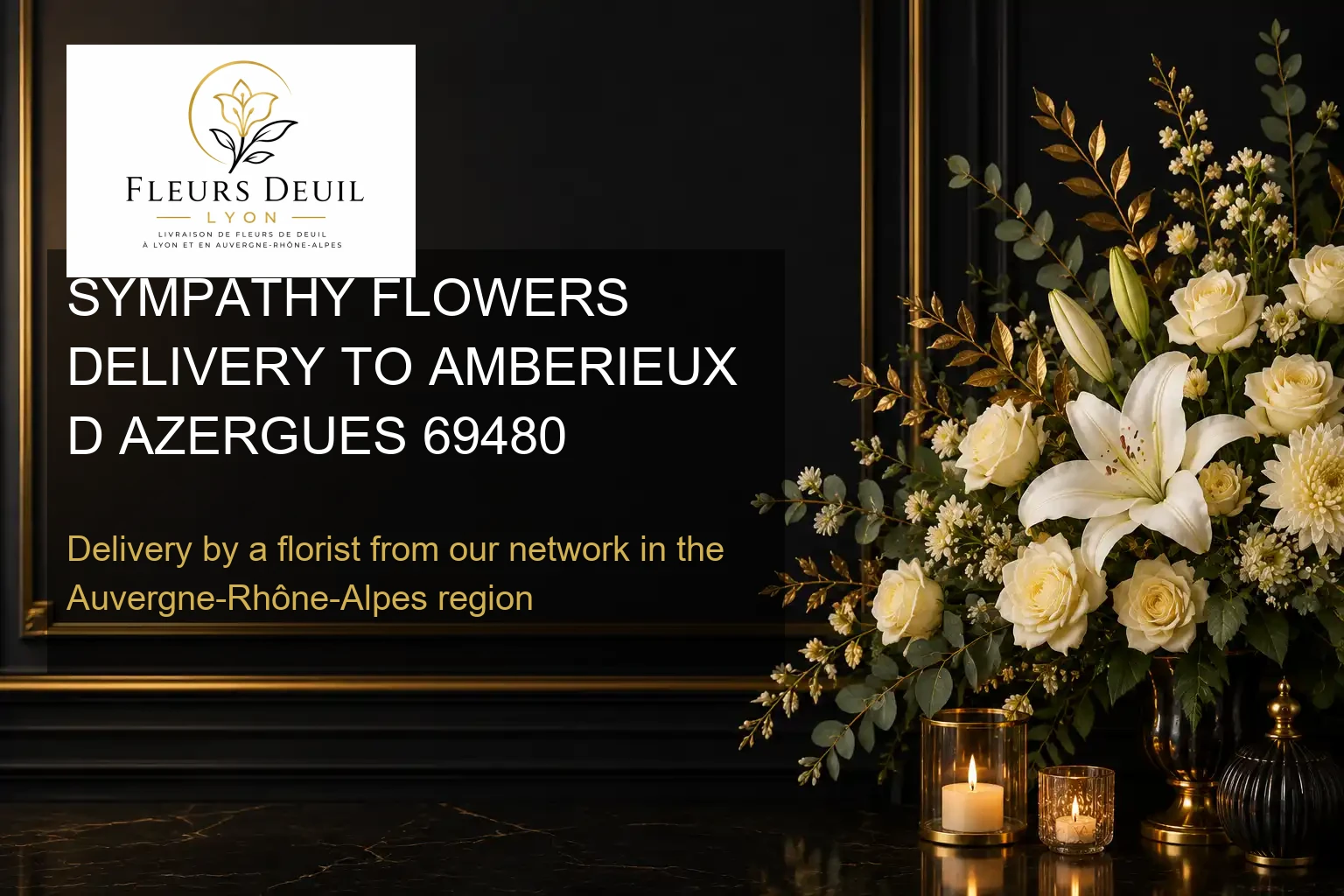 SYMPATHY FLOWERS DELIVERY TO AMBERIEUX D AZERGUES 69480