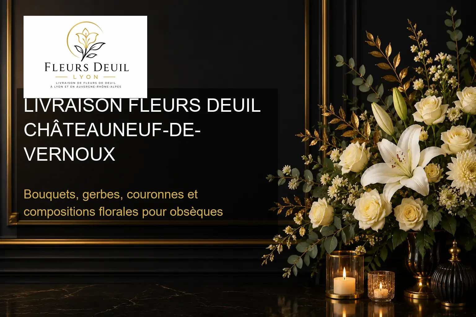 LIVRAISON FLEURS DEUIL CHÂTEAUNEUF-DE-VERNOUX