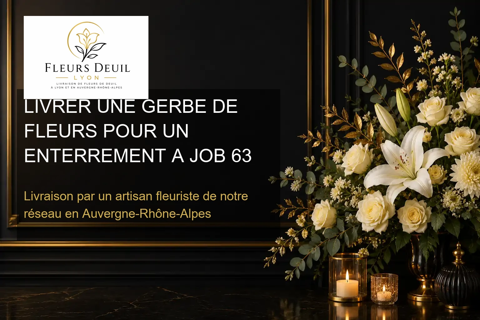 LIVRER UNE GERBE DE FLEURS POUR UN ENTERREMENT A JOB 63