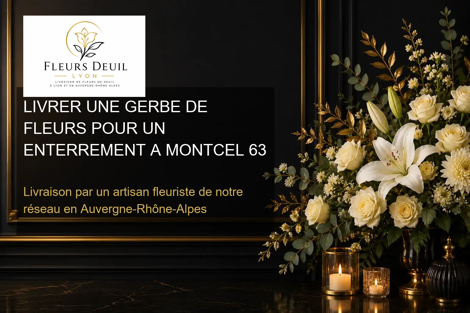LIVRER UNE GERBE DE FLEURS POUR UN ENTERREMENT A MONTCEL 63