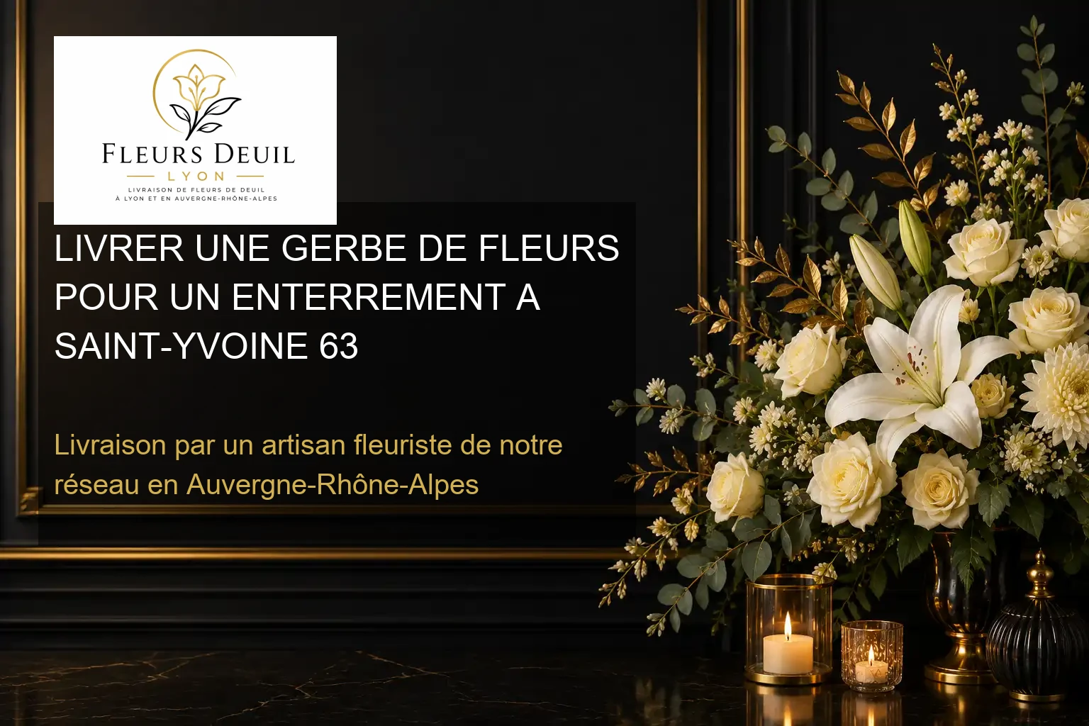 LIVRER UNE GERBE DE FLEURS POUR UN ENTERREMENT A SAINT-YVOINE 63